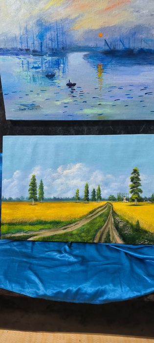 Картины импрессиониста ВАНГОГА И МОНЕ