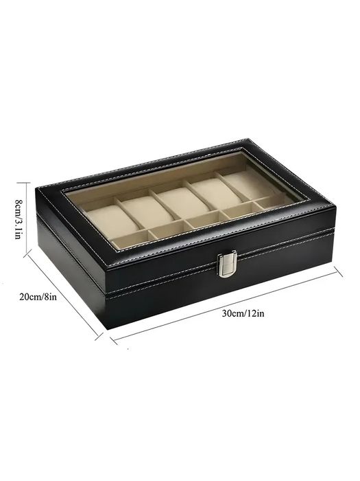 Шкатулка для часов и украшений органайзер 12 отделение