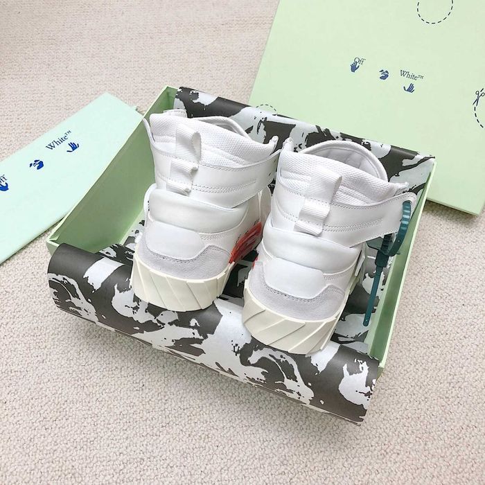 Adidasi OFF WHITE - High White Sneakers Premium din Piele Full Box NOI