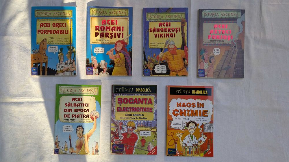 7 cărți educative și amuzante despre istorie și știință
