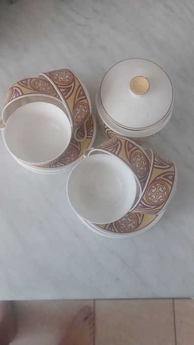 Set de cafea cu recipient pentru zahar