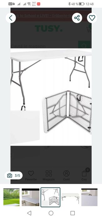 Masa pliabila camping gradina 85x65 cu scaune, folosita, fără defecte și perfect functionala