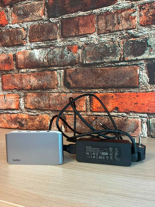 Thunderbolt 4, Belkin, 5-in-1,1x USB-A 2.0, 1x USB-C PD, Argintiu inchis