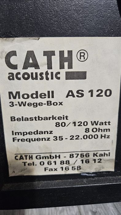 Boxe CATH Acoustic as 120