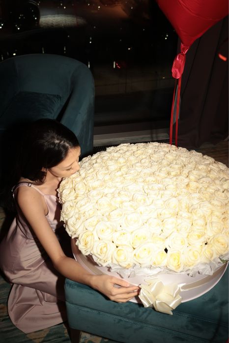 Цветы 201 голандских роз