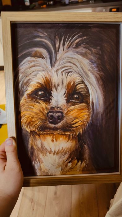 Акварелни портрети на домашни любимци - по поръчка