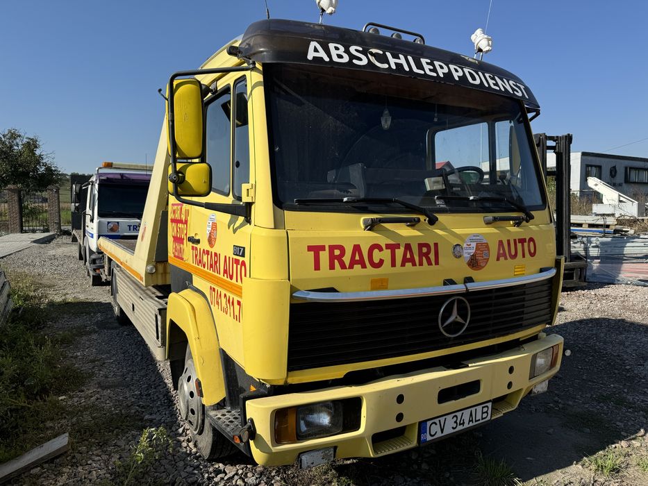 Camion mercedes Platforma platou si troliu hidraulice