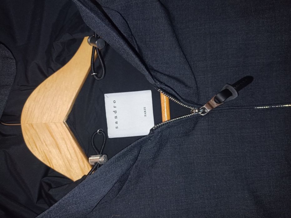 Sandro Paris jacheta cu gluga barbati S 50%lana