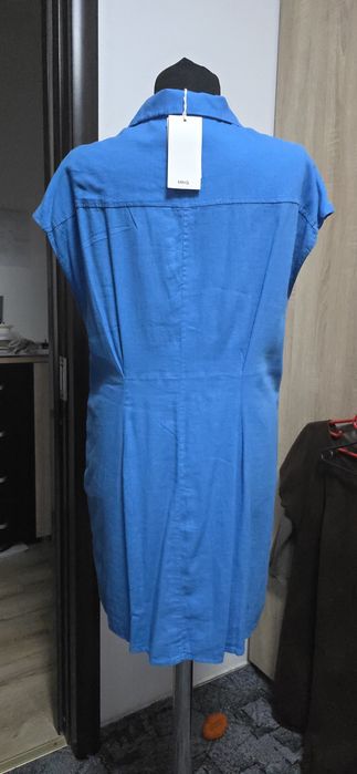 Rochie MANGO din in – nouă cu etichetă, culoare superbă