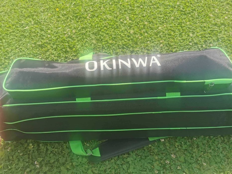 Луксозен импрегниран рибарски троен калъф Okinwa /135-150см/