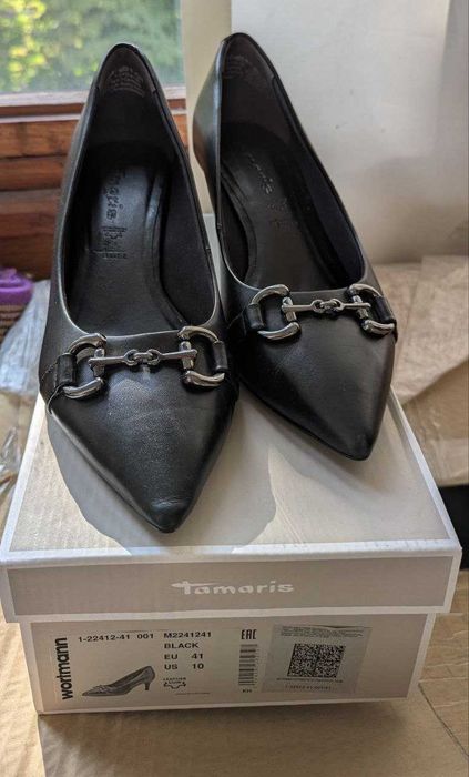 Продам туфли, б/у, кожа, 41 размер