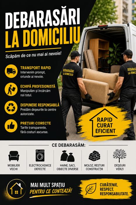 Debarasari apartamente/garsoniere /case /beciuri/poduri etc
