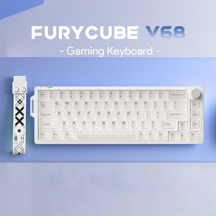 Furycube v68 проводная механическая клавиатура для киберспорта