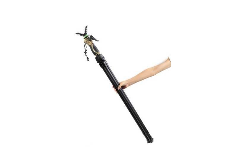 Trepied pentru vânătoare, din aluminiu, cu sistemă de eliberare rapidă