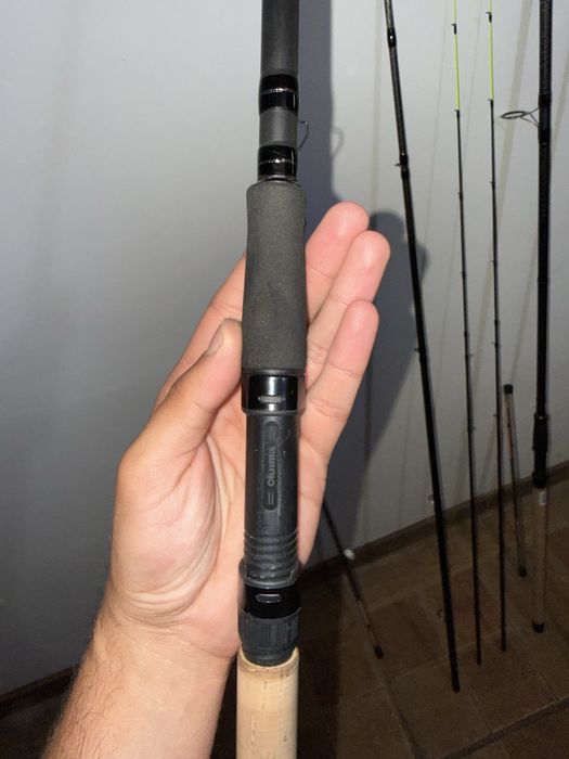 Vand 2 Lansete Okuma Custom Black River Feeder XH, 3.90m, 150g, 3+3buc