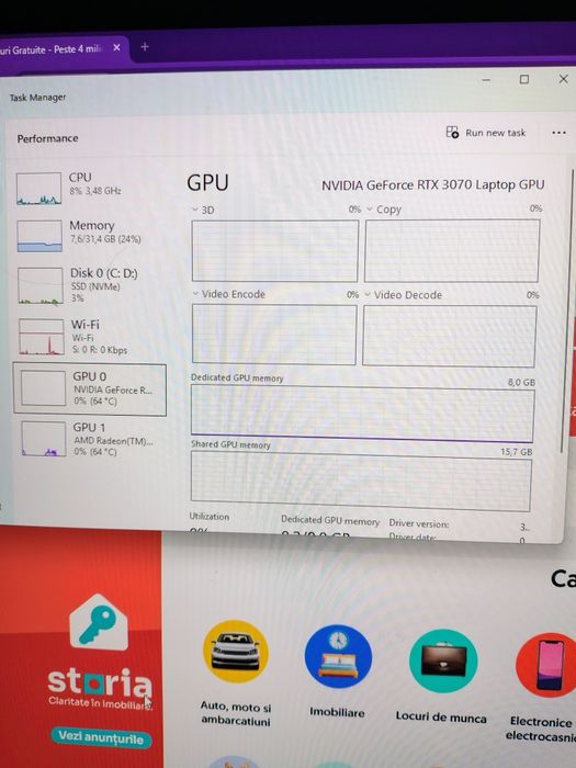 ASUS Rog Scar 17, 300Hz, R9 5900HX, 3070 8GB, 32GB RAM, 1TB SSD