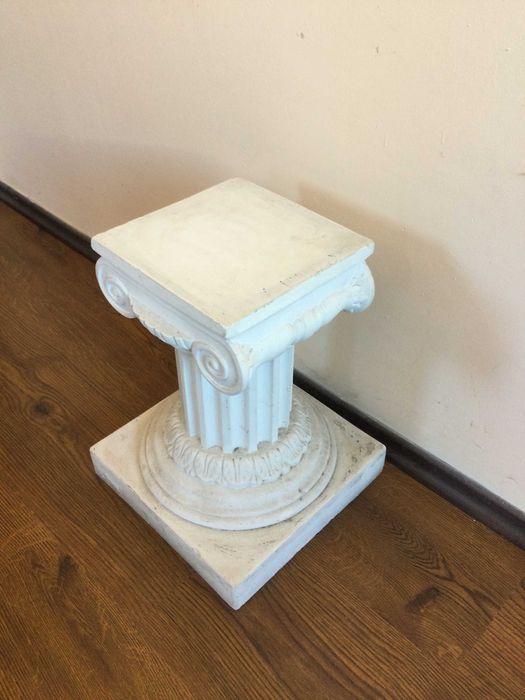 ръчно изработена колекционерска декоративна гръцка гипсова колона / статуя / статуетка / гипсов стълб от Гърция