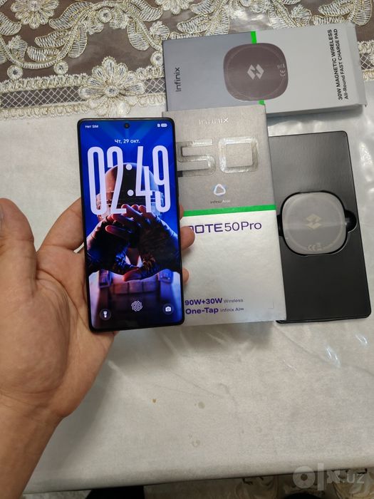 Infinix Note 50 Pro 24/256GB Black Igravoy 2025 karobka Holati Ideal