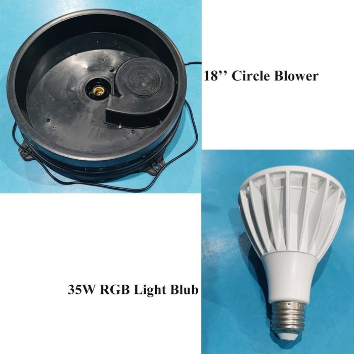 Надуваема осветителна LED колона, 16 цвята, (1 брой) (3 м)