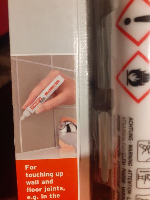 Marker alb rosturi gresie si faianta