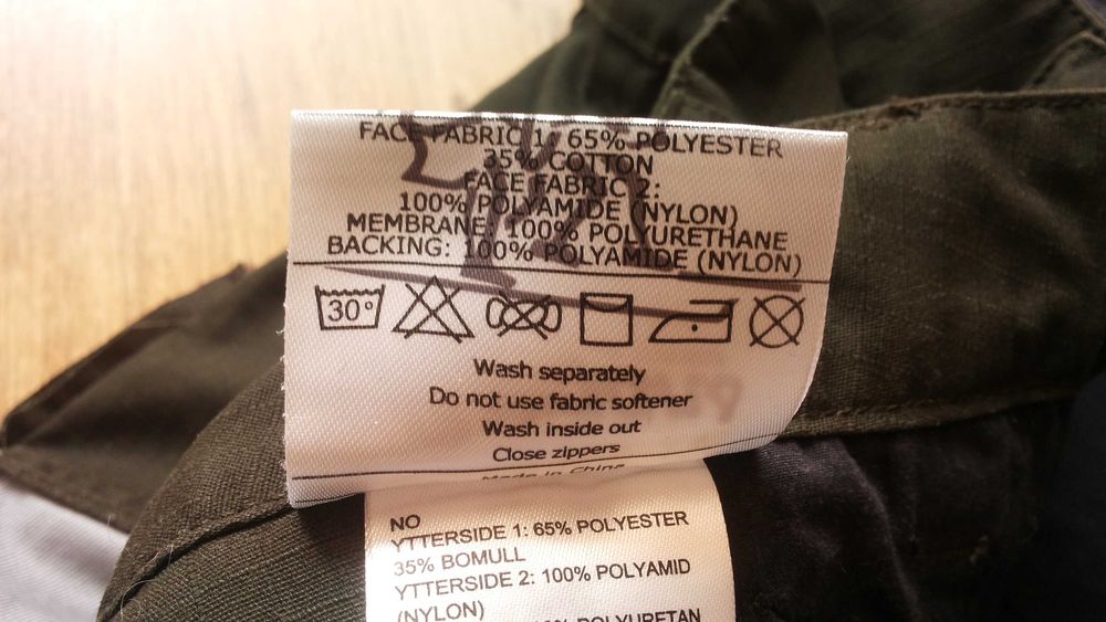 Bergans of NORWAY KALHOVD HYBRID Trouser S панталон от части водонепромокаем - 658