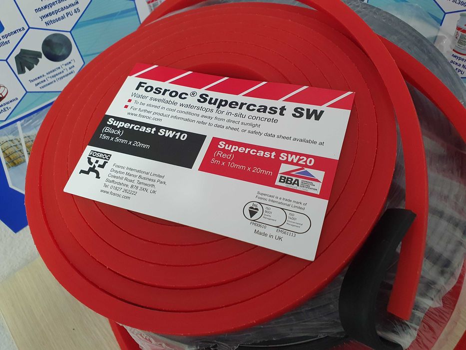 Бентонитовый шнур, гидрошпонка, waterstop, набухающие гидропрокладки