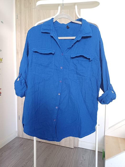 Salopeta rochie in muselina bumbac linen cotton