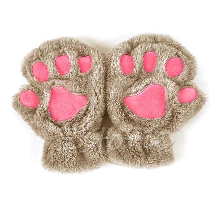 Варежки перчатки кошачьи лапки неко