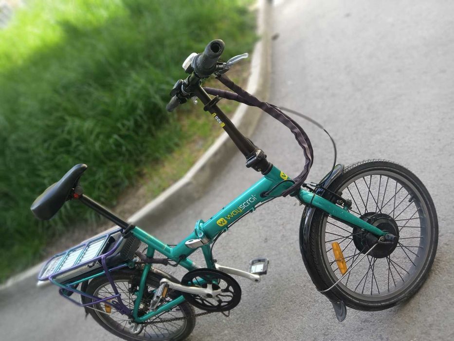 ЕЛЕКТРИЧЕСКИ ВЕЛОСИПЕД колело включително сгъваем, прекрасно състояние, зарядно, батерия ОК, тест и вземане от Шумен, СУПЕР НИСКА ЦЕНА