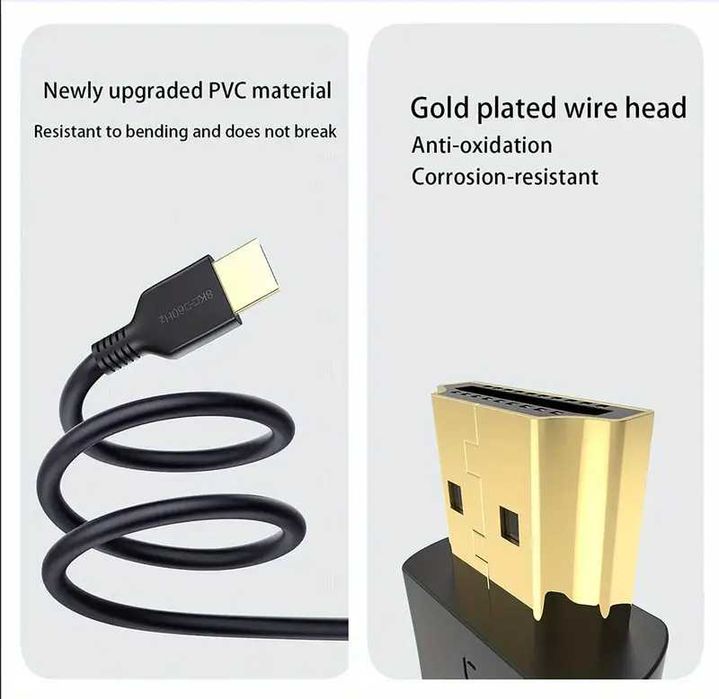 Kабел"MAX FPS"HDMI 2.1b UGOURD HDTV2.1 8K/60Hz,4K/120Hz-144Hz,2K/240Hz