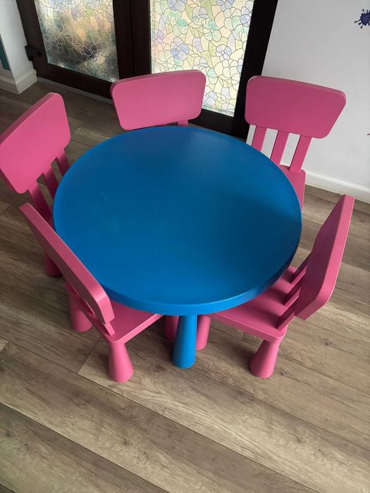 Set masa si scaune gradinita