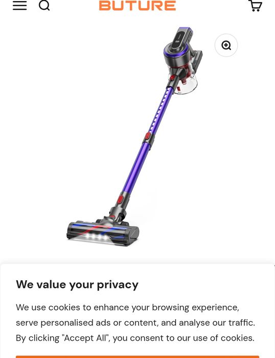 Безжична прахосмукачка BuTure JR400-38000 Pa/450W, до 55 ми