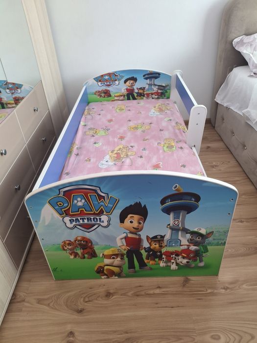 Pat de copii cu sertar