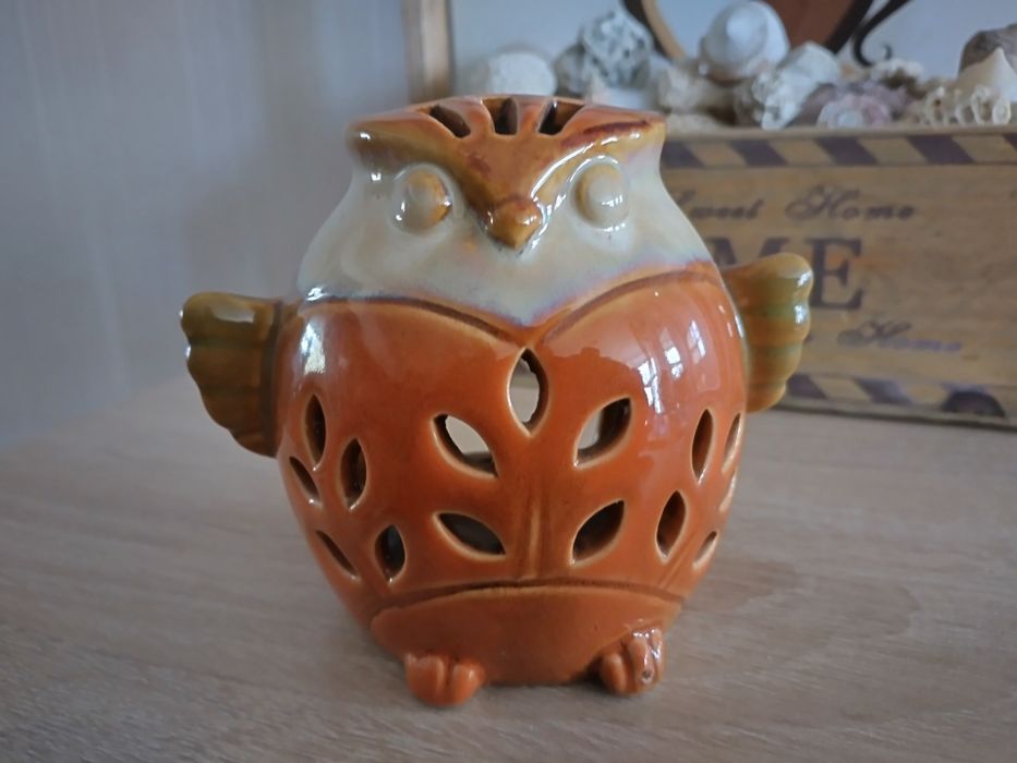 Керамична статуетка на бухалче от Испания