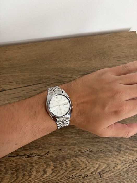 Seiko 5 Automat, Cadran alb, SNXS73K1