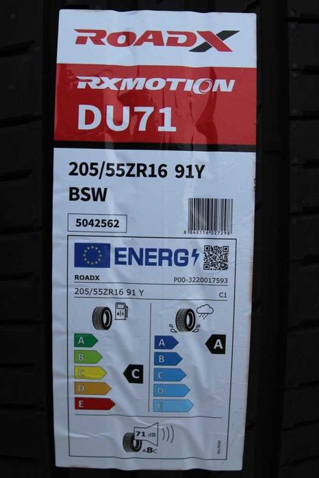 Anvelope vara noi 205/55R16, 91Y, ZR, RoadX, DOT 2025