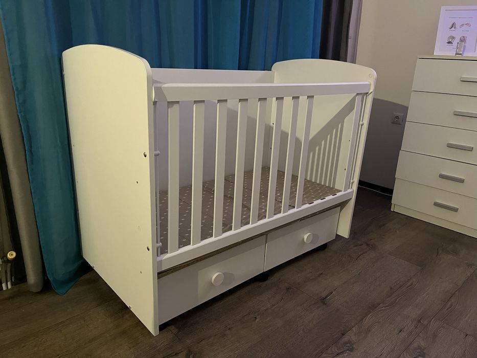 Дървена кошара nicolle baby + матрак