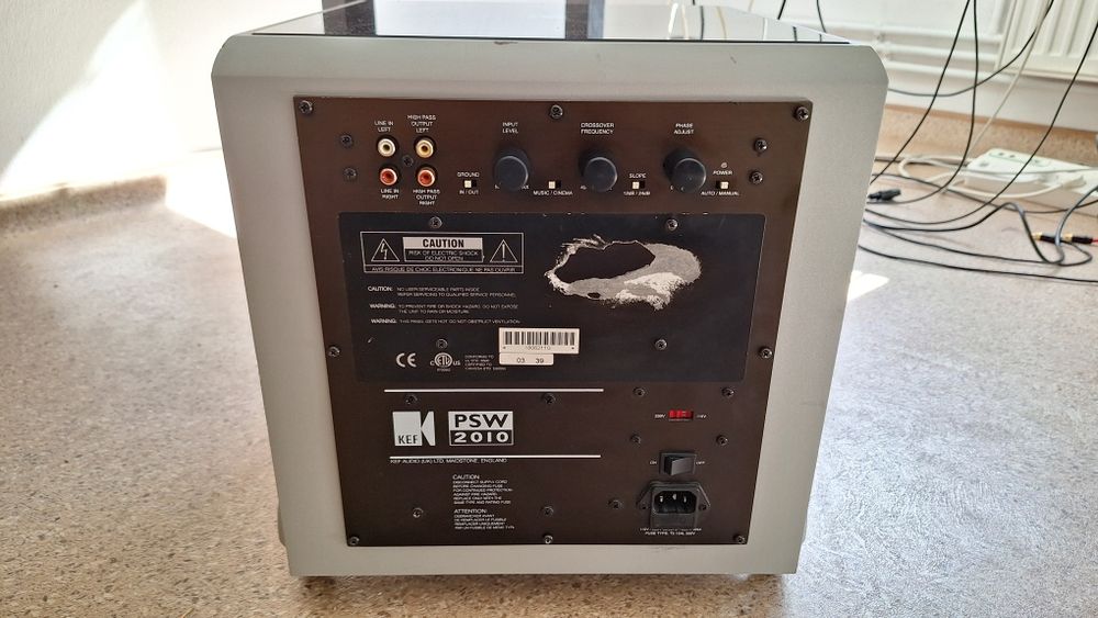 Subwoofer KEF PSW 2010 10" 250w
