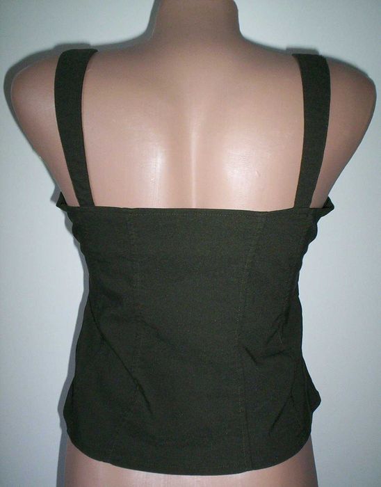 Top fir lame argintiu Bustiera blugi Jeans Pimkie maieu exotic colorat