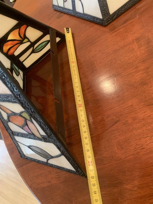 Aplica de perete Tiffany cu vitralii florale