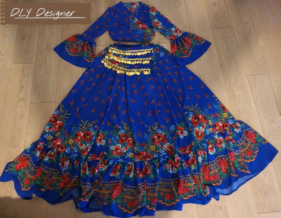 Compleu gipsy albastru