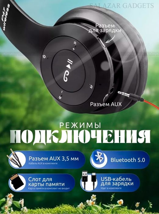 Simsiz quloqchinlar P47 Bluetooth 5.0 yigilivchan mikrafon blan