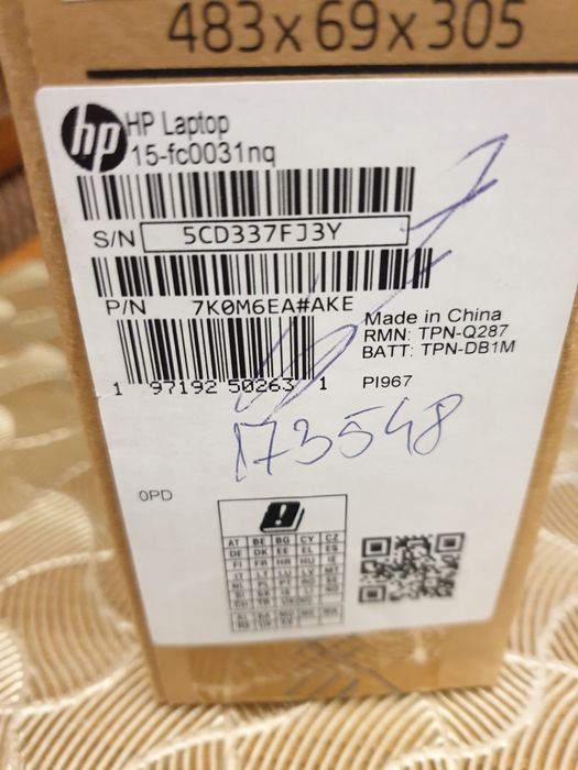 Vând laptop Hp nefolosit cu windows 11 pro 22H5 instalat