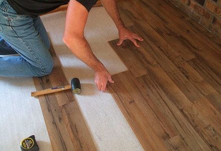 установка ламината, laminat ornatish