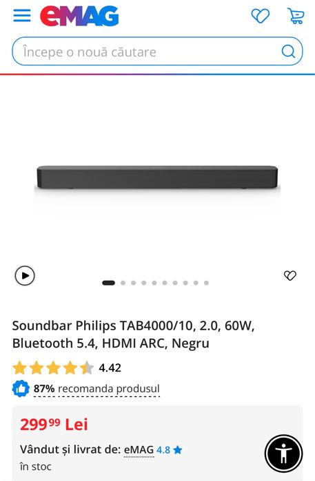 Soundbar Phillips TAB4000