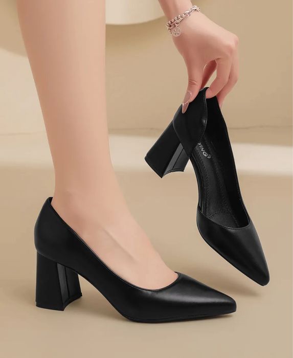 черные туфли каблук