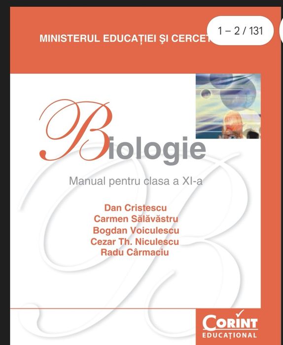 Biologie Manual pentru clasa a XI - a
