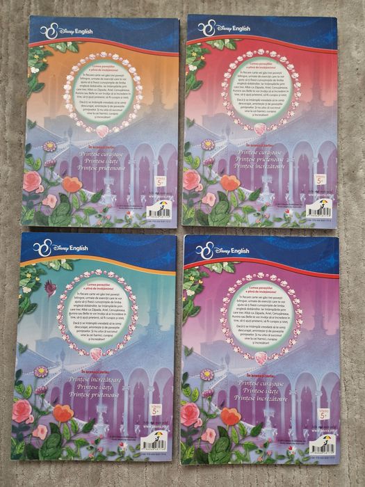 Colectia carti povesti bilingve cu printese Disney