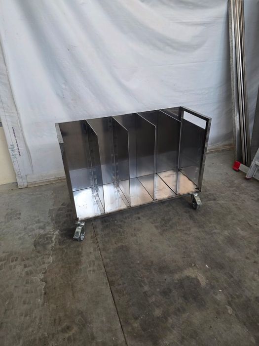 Немска количка за чували от неръждаема стомана