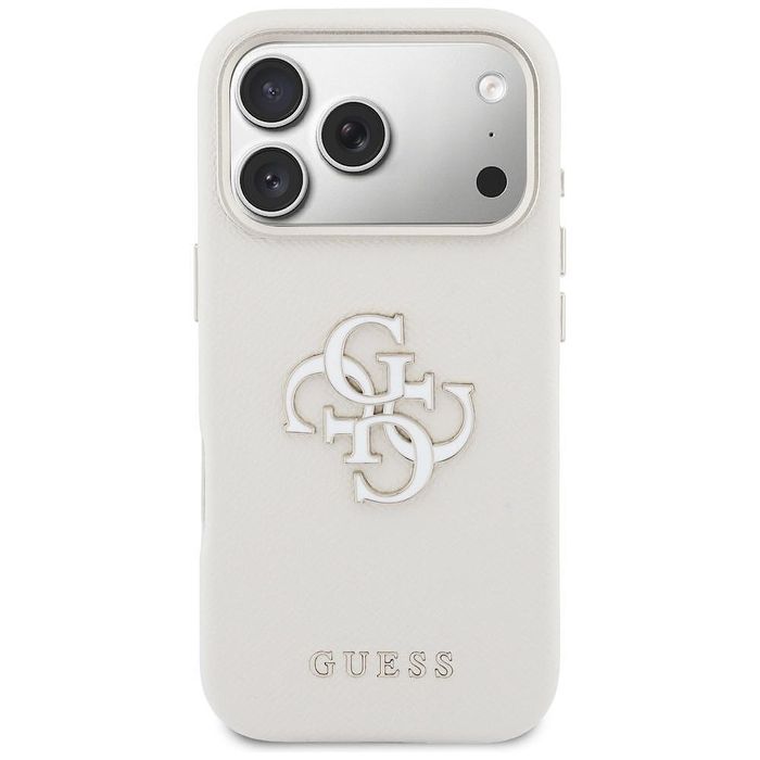 Кейс guess hardcase resin logo за iphone 17 pro max – beige